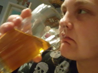 Shelby DRINKS FULL 16oz Glass Of YELLOW PISS. Gagging Choking Hate Swallow
