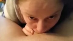 Canadian Cougar Gives Sticky Deepthroat Blow-Job