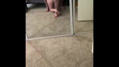 Cheating Married Cougar Mirror Gagging Blow Job