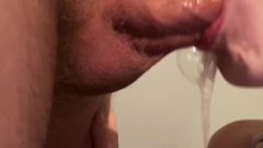 Sticky Deepthroat Ends With Pulsating Oral Creampie And Ingest
