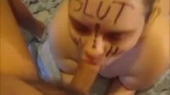 Juicy Pig Chunky Humiliation Face Fuck