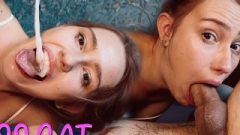 Innocent Cutie Creamy Blow Job With Face Fuck Deepthroat & Sperm Play Kiss Cat