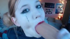 Juicy Blow Job Makes Her Cry